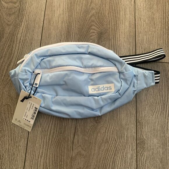 Adidas core waist pack, blue white and black - Picture 1 of 2